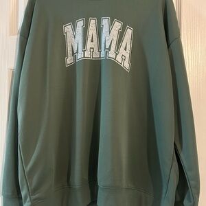Green 'MAMA' Sweatshirt